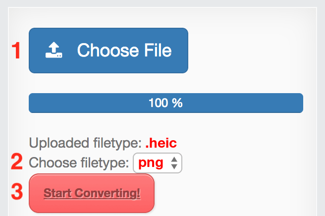 How to convert HEIC files online to PNG